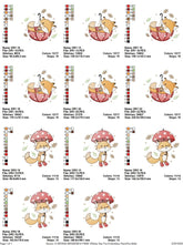 Rainy Day Fox Embroidery Pack - FineryEmbroidery